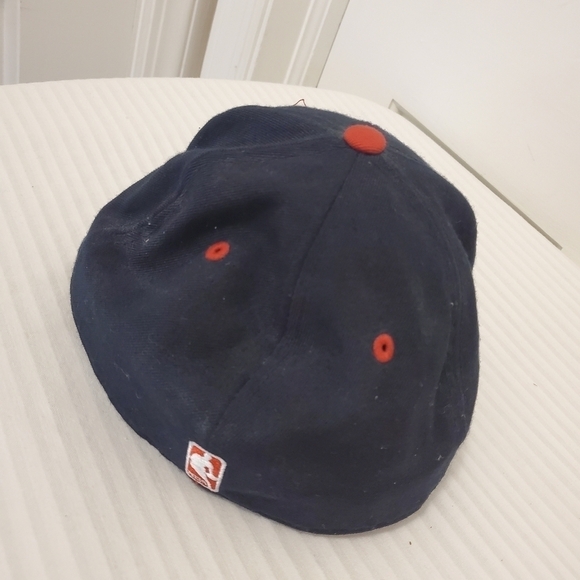 Adidas Miami Heat Fitted Cap size 7 5/8 Black red white 100% wool - Picture 3 of 8